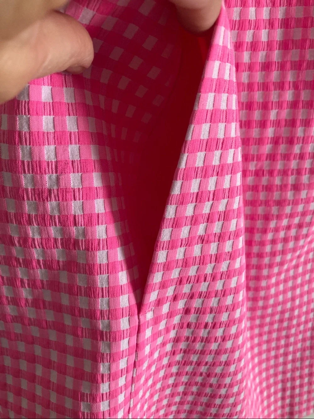 Lilly Pulitzer Edita Stretch Shift Size 8 Pink Check Summer Dress - Picture 15 of 16